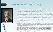 Wilhelm Wundt Adalah